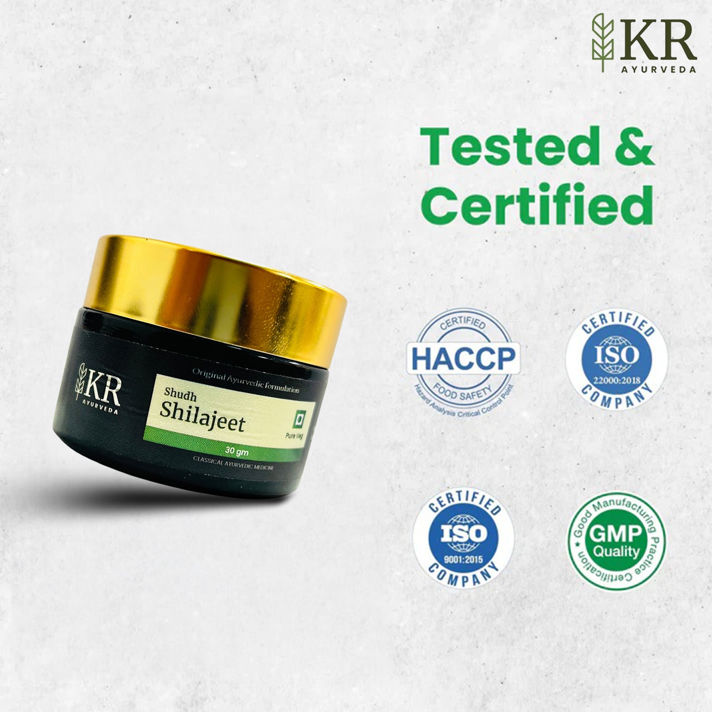KR Ayurveda 100% Pure Shilajeet