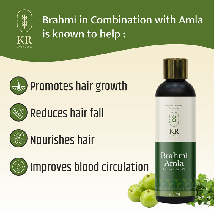 KR Ayurveda Brahmi Amla Ayurvedic Hair Oil