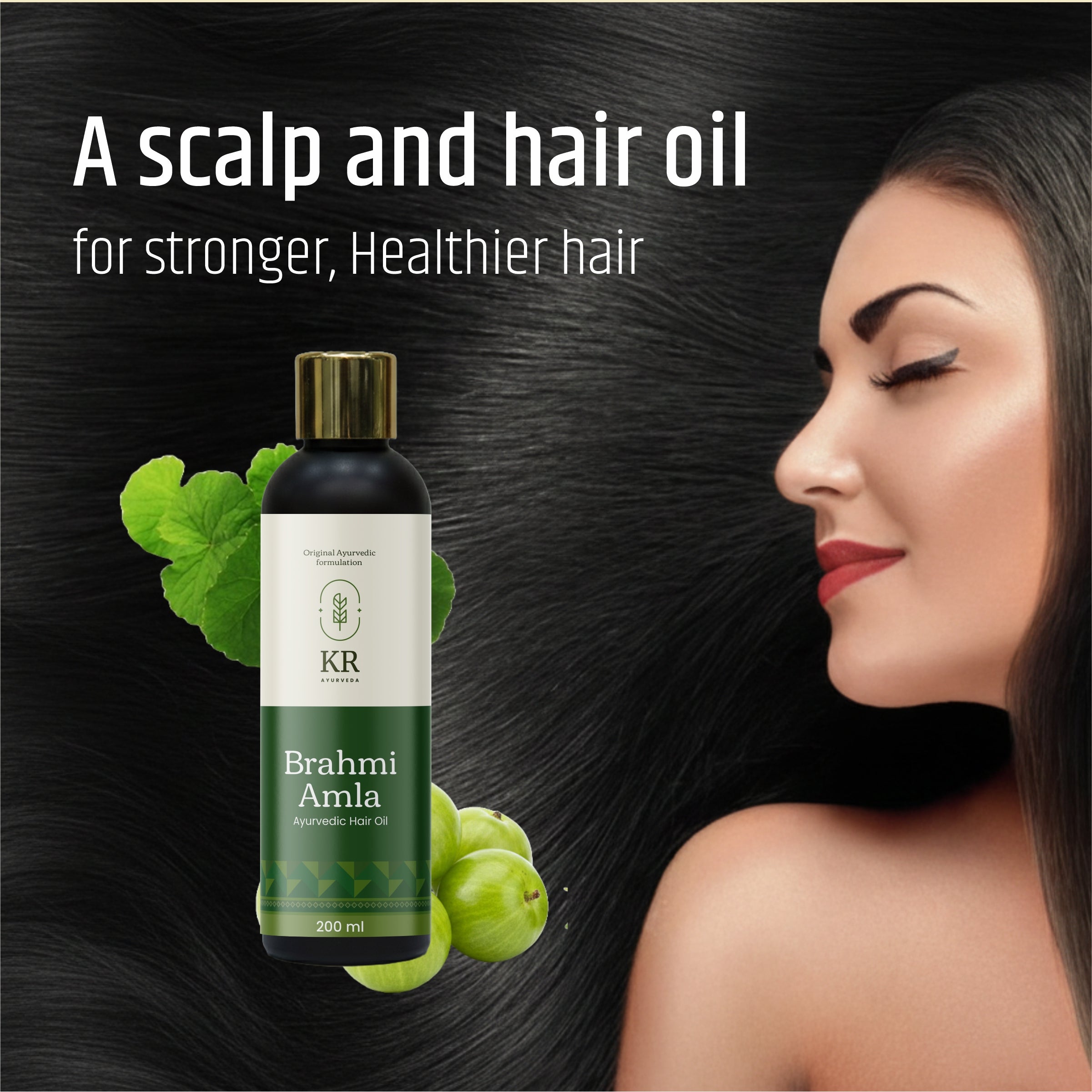 KR Ayurveda Brahmi Amla Ayurvedic Hair Oil