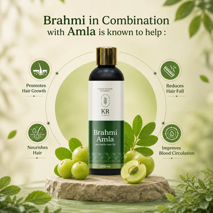 KR Ayurveda Brahmi Amla Ayurvedic Hair Oil
